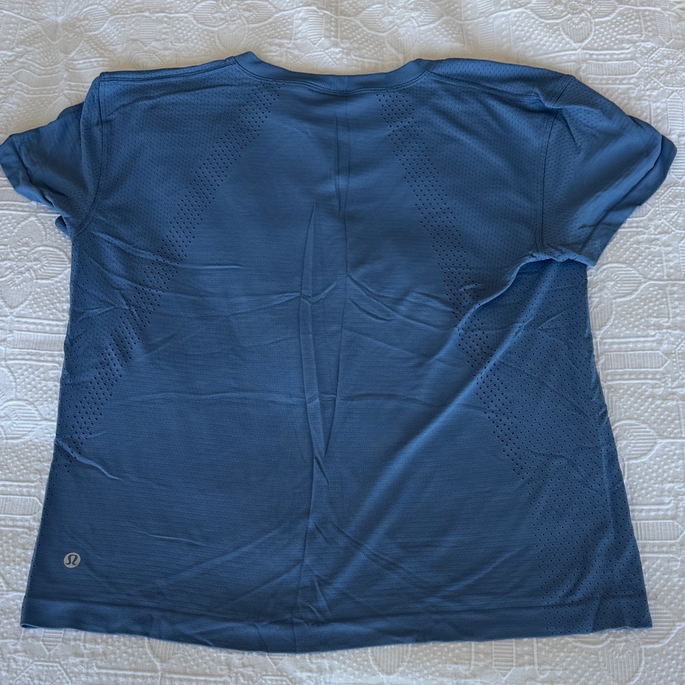 lululemon athletica Short Sleeve Blue Top
